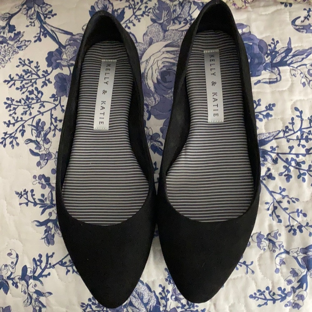 Black Suede flats